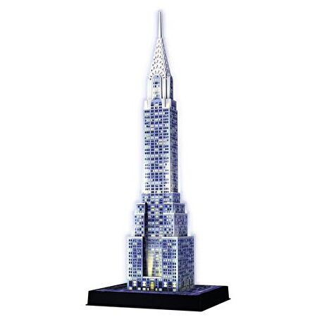 Chrysler Binası-Night Puzzle 3D 216 Parça