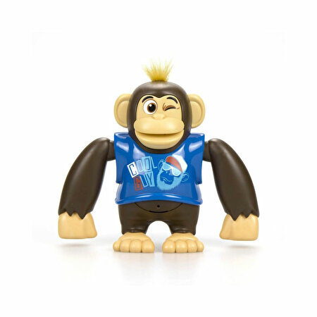 Chimpy Robot Mavi T-Shirtlü