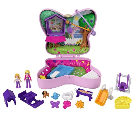Polly Pocket ve Maceraları Oyun Setleri Backyard Butterfly GTN21