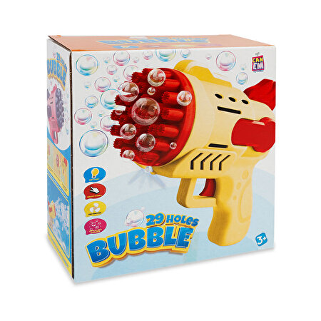 Pi̇lli̇ Işıklı Köpük Atan Sarı Tabanca