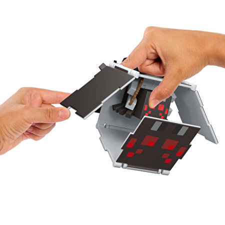 Minecraft Flipping 2'si 1 Arada Figür Spider Jockey + Spider JCN24