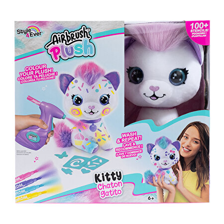 Airbrush Plush Peluş Kitty