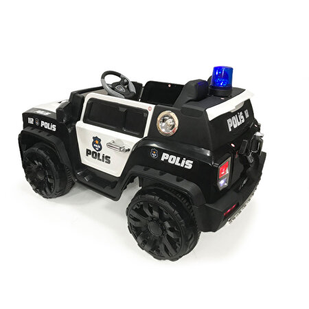 İzni̇k Poli̇s 12 Volt Akülü Araba