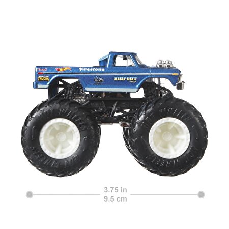 Hot Wheels Monster Trucks Güçlü İkili 1:64 Arabalar Snake Bite vs Bigfoot HLT68
