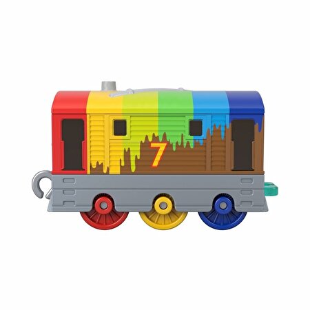 Thomas ve Arkadaşları Trackmaster Sür-Bırak Küçük Tekli Trenler Rainbow Toby GYV65