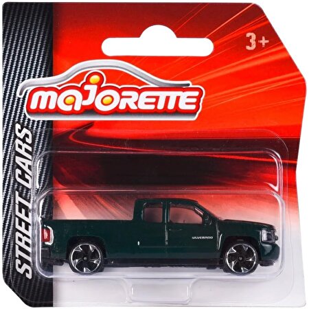 Majorette Sokak Arabaları Chevrolet Silverado Koyu Yeşil