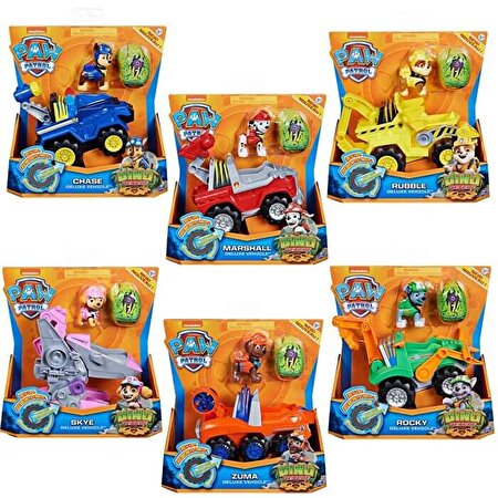 Paw Patrol Dino Rescue Deluxe Araçlar Marshall