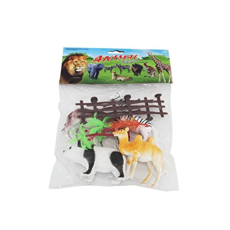 Poşetli 4 Parça Oyuncak Hayvan Seti