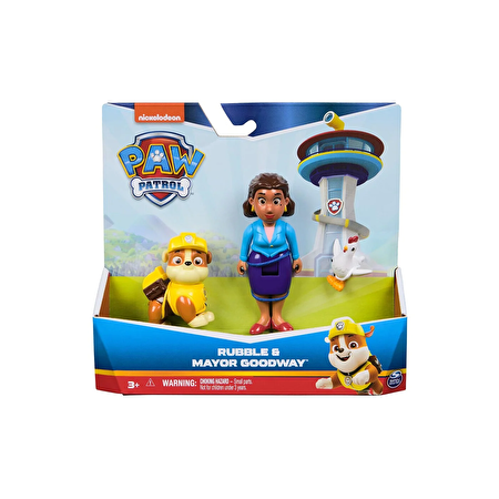 Paw Patrol Pup Core Kahramanlar Rubble & Mayor Goodway
