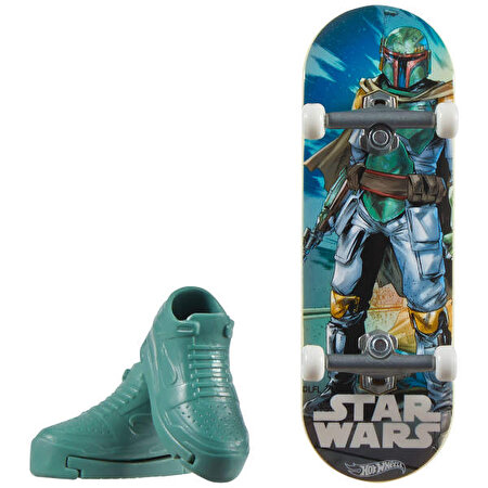 Hot Wheels Skate Parmak Kaykay ve Ayakkabı Paketleri Boba Fett JGL92