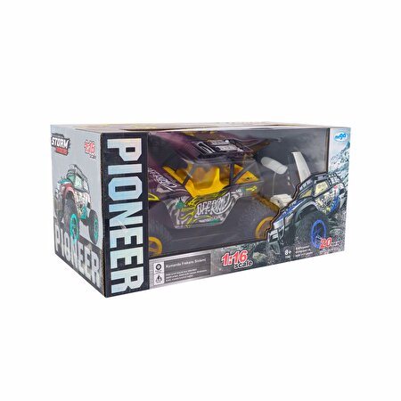 Pioneer RC 1:16 Uzaktan Kumandalı Şarjlı Off Road Sarı Araba