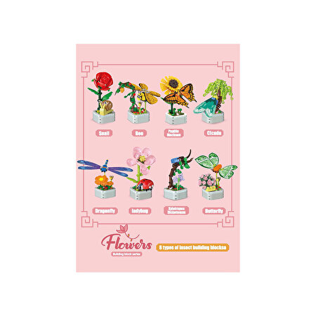 Mega Çi̇çekler ve Böcekler Yapı Blokları Salyangoz