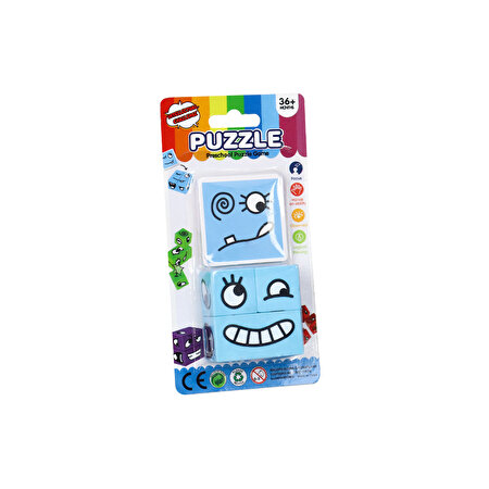Rubik Emoji Puzzle Mavi