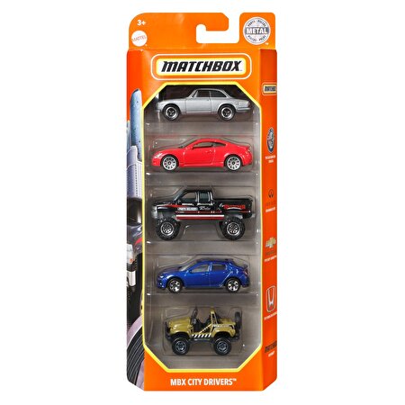 Matchbox Beşli Araba Seti City Drivers GVY42