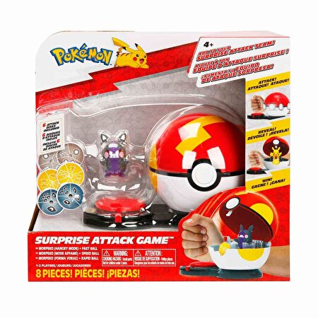 Pokemon Surprise Attack Oyun Seti Morpeko Hangry Mode ve Fast Ball