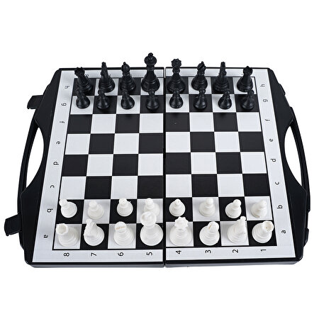 Çantalı 3’lü Dama Tavla ve Satranç Oyun Seti