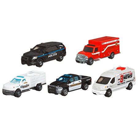 Matchbox Beşli Araba Seti MBX Service HFH14