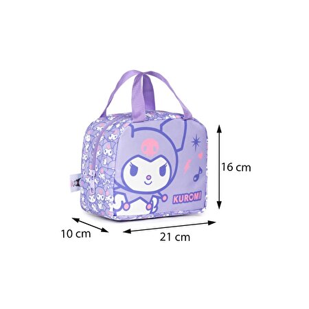 Kuromi Desenli Termal Beslenme Çantası Lila