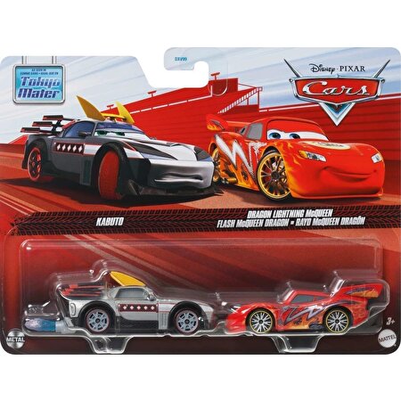 Cars İkili Karakter Araçlar Kabuto & Dragon Lightning Mcqueen JDH45