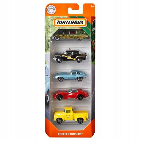 Matchbox Beşli Araba Seti Coffee Cruisers FMV34