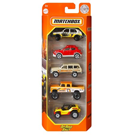 Matchbox Beşli Araba Seti Offroad Rally GVY41
