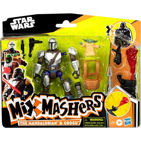 Star Wars Mixmashers Deluxe Fi̇gür The Mandalorian and Grogu