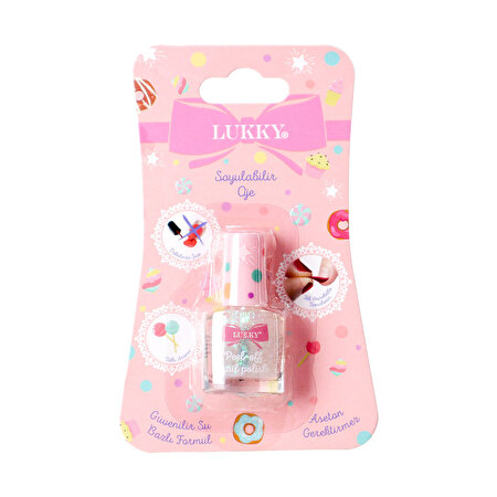 Lukky Su Bazlı Konfeti Parıltılı İnci Oje