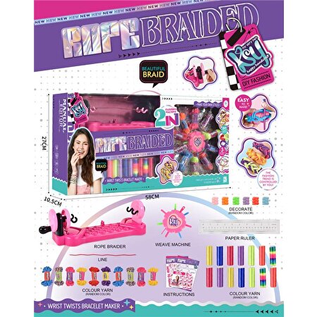 2'si 1 Arada Bileklik Örme ve Takı Yapma Makinesi Seti