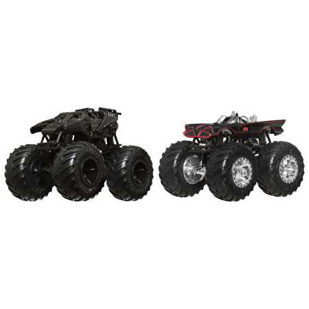 Hot Wheels Monster Trucks Güçlü İkili 1:64 Arabalar Batman & Batman Classıc Tv Series JCC80