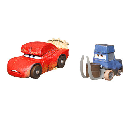 Cars İkili Karakter Araçlar Cave Lightning McQueen ve Pitstoposaurus HLH63