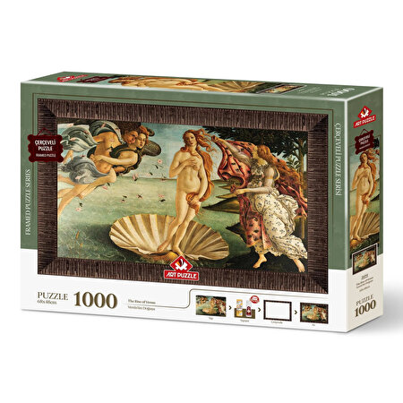 Venüs'ün Doğuşu Sandro Botticelli Çerçeveli Puzzle 1000 Parça