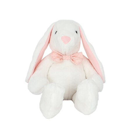 Papyonlu Uzun Kulak Tavşan Ekru 60 Cm