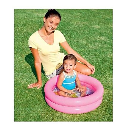 Yuvarlak Bebek Havuzu Pembe