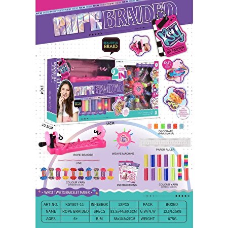 2'si 1 Arada Bileklik Örme ve Takı Yapma Makinesi Seti