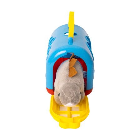 Kutulu Peluş Dinozor Mavi Kutulu