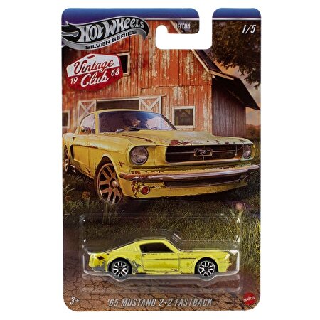 Hot Wheels Vintage Premium Arabalar 65 Mustang 2+2 Fastback JKY31