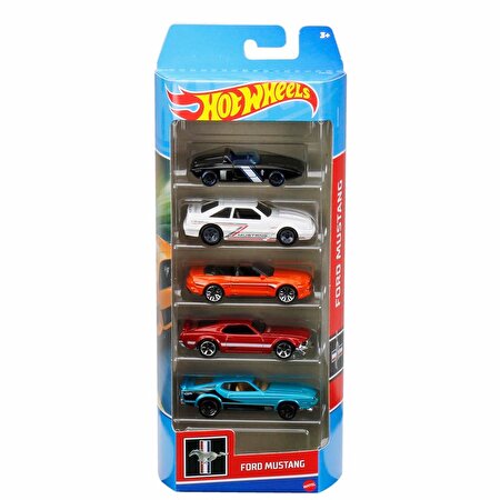 Hot Wheels Beşli Araba Seti Ford Mustang HFV92