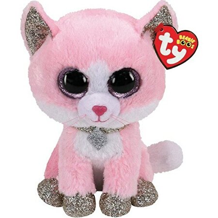 Ty Beanie Boo Fiona Pembe Kedi 15 cm.