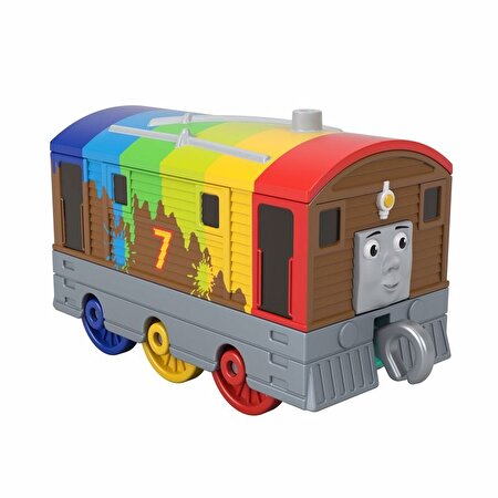 Thomas ve Arkadaşları Trackmaster Sür-Bırak Küçük Tekli Trenler Rainbow Toby GYV65