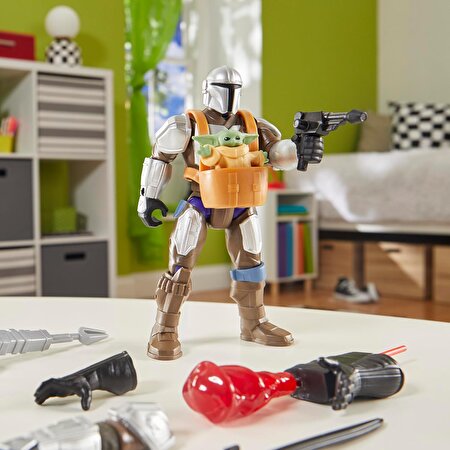 Star Wars Mixmashers Deluxe Fi̇gür The Mandalorian and Grogu