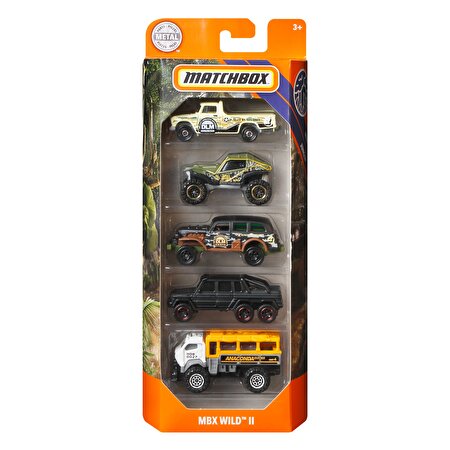 Matchbox Beşli Araba Seti Wild GKJ10
