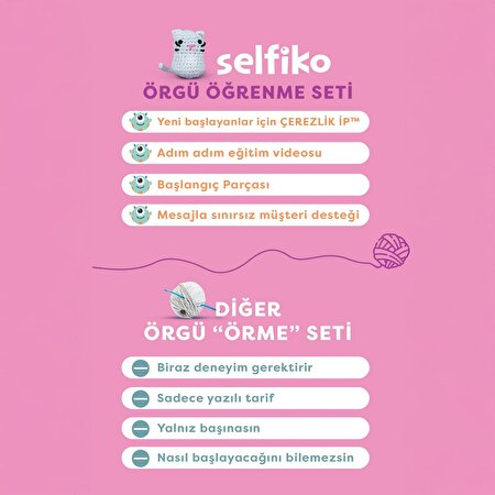 Kedoli Örgü Öğrenme Seti