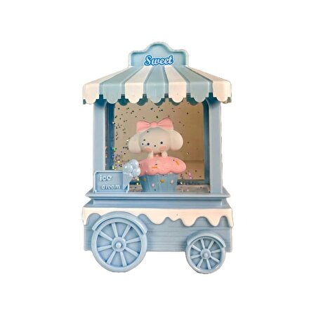 Dondurma Arabalı Kar Küresi