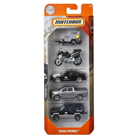 Matchbox Beşli Araba Seti Texas Patrol FMV35