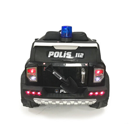 İzni̇k Poli̇s 12 Volt Akülü Araba