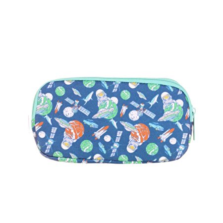 Kaukko Kids 3 Bölmeli Square Tiger  Kalem Çantası