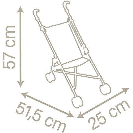 Smoby Baby Nurse Katlanabilir Oyuncak Bebek Arabası