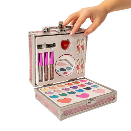 Lukky Parıltılı Kilitli Kutu Makyaj Seti