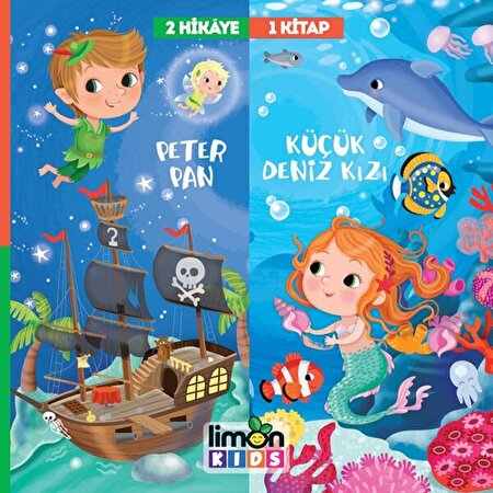 2 Hikaye 1 Kitap Peter Pan Küçük Deniz Kızı