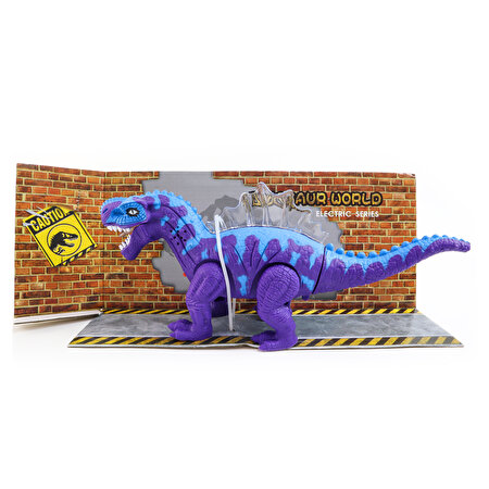 Işıklı Sesli Mor-Mavi Dinozor